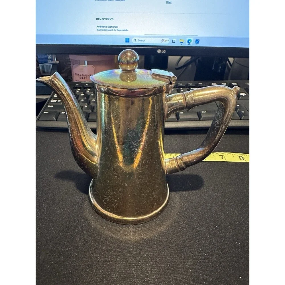 Grand Silver Co. Silver Solderer Wear-Brite nickel silver Creamer Pitcher